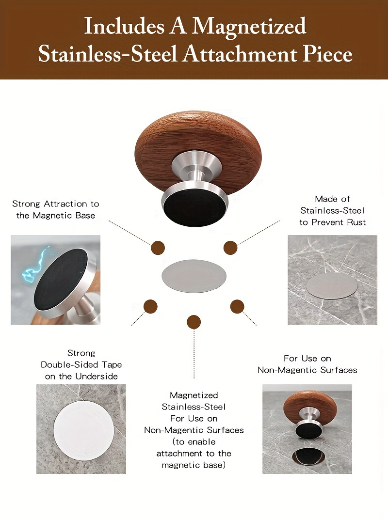 100pcs coffee lens for monitoring   of walnut   round lens with a magnetic   adjustable rotation coffee machine accessories for baristas details 3