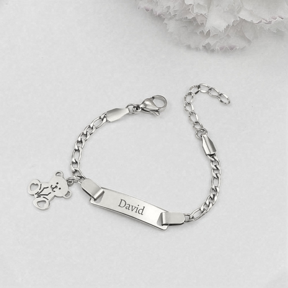 TEMU Custom Engraved/date Stainless Steel Bangle Bracelet, Adjustable Charms, Unique Ideal Birthday Gift
