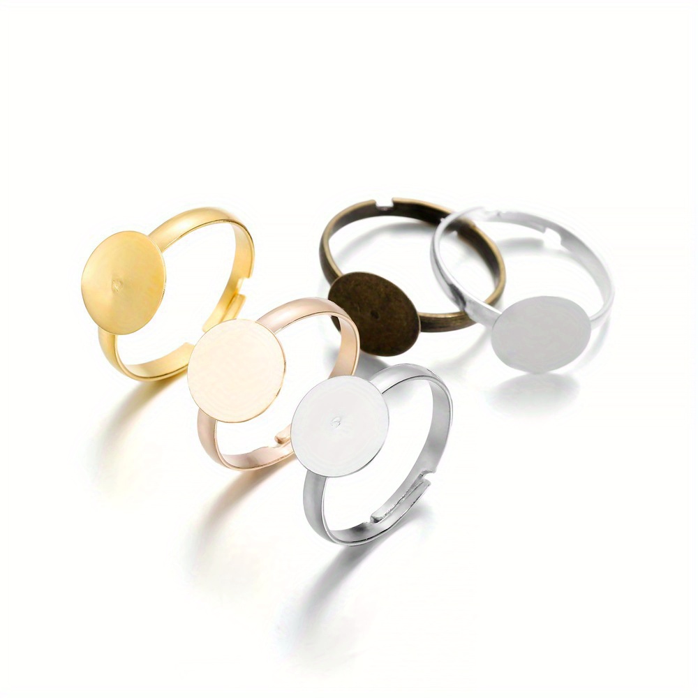 30pcs Round Disc Ring Holder Adjustable Ring Holder Supplies