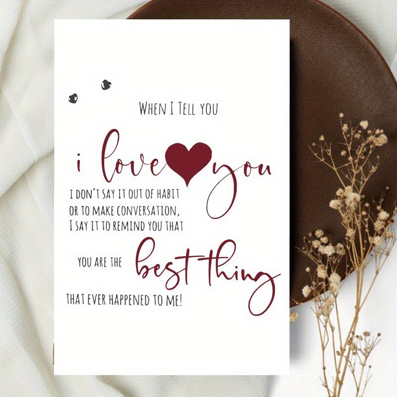 TEMU 1pc Funny Anniversary Love Card With Message, Unique Gift For Women, Men, Husband, Wife, Boyfriend, Girlfriend, Ideal For Spring Celebrations,