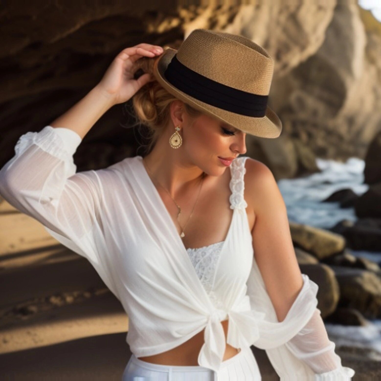 2er-set panama hüte, perfekte sonnenhüte für reisen, elegante sommer-accessoires, einzigartige strandhüte mit charme, modische outdoor-sonnenhüte,   geschenkidee