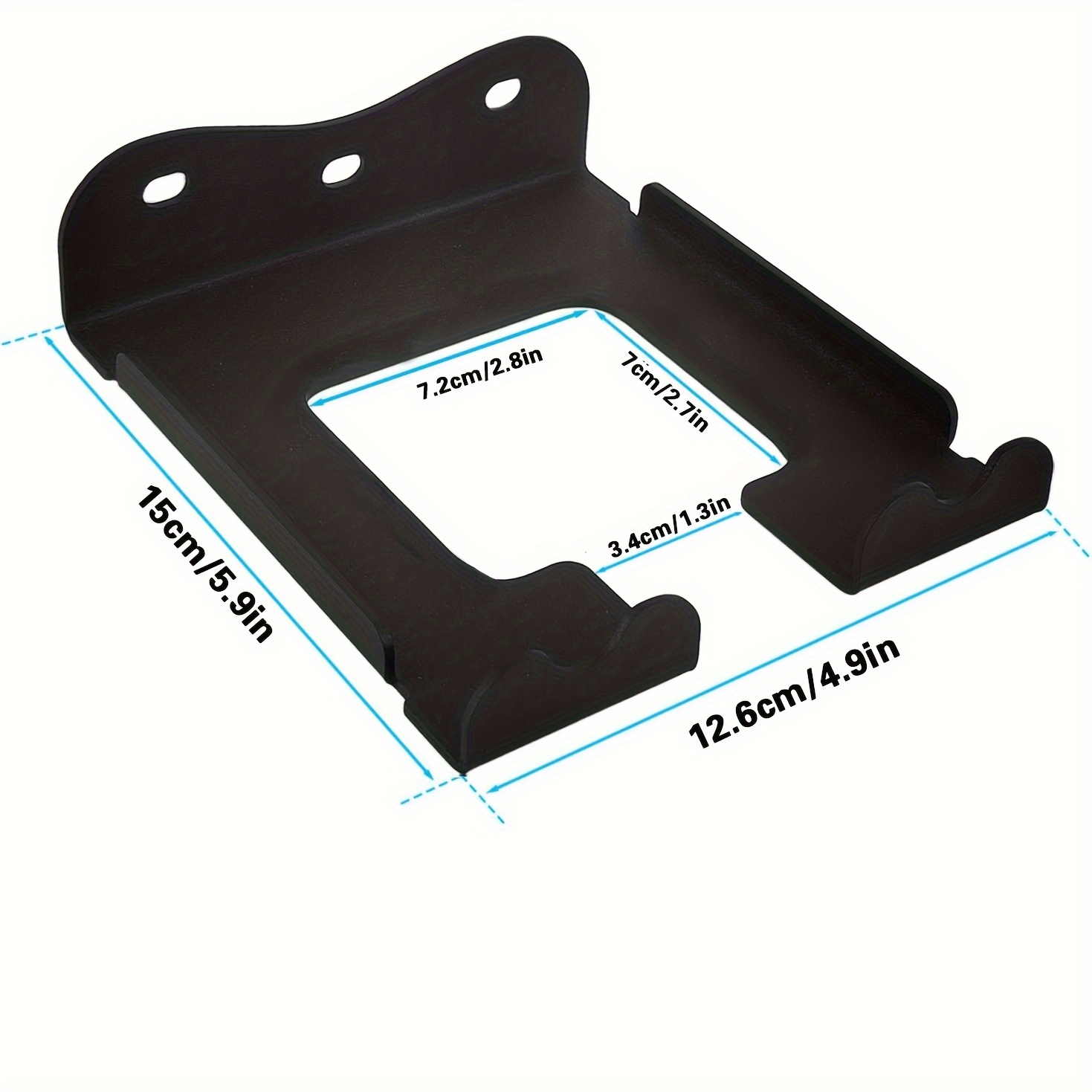 TEMU Heavy-duty Steel Garage Storage Rack - Wall-mounted Organizer For Workshop, Outdoor Tools, And Gardening Supplies, Includes Installation