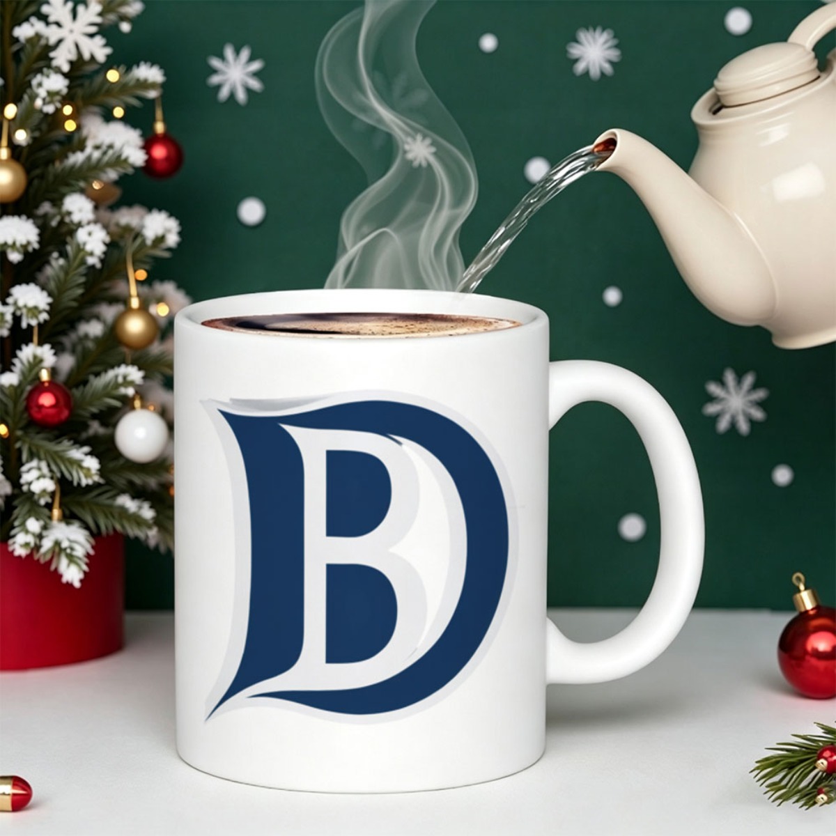 1 stuks opvallend marineblauwe letter d grafisch ontwerp   dubbelzijdig bedrukt 350ml 11oz drinkware vintage design warm en koud geschikt perfect voor koffieliefhebbers mannen vrouwen cadeau voor hem haar