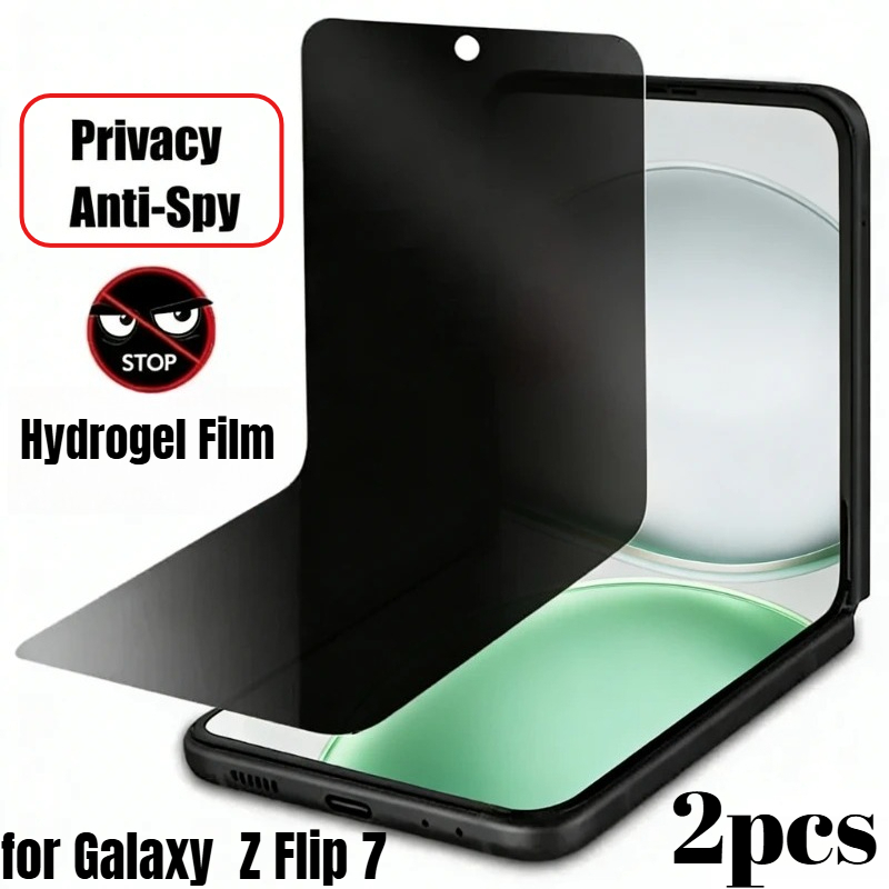 TEMU Película de pantalla de hidrogel antiespía, 2 piezas, material de hidrogel HD, compatible con película de hidrogel para pantalla de for Samsung