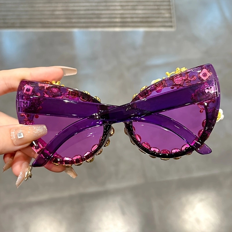 sparkling cat glasses women men - Temu display picture 1