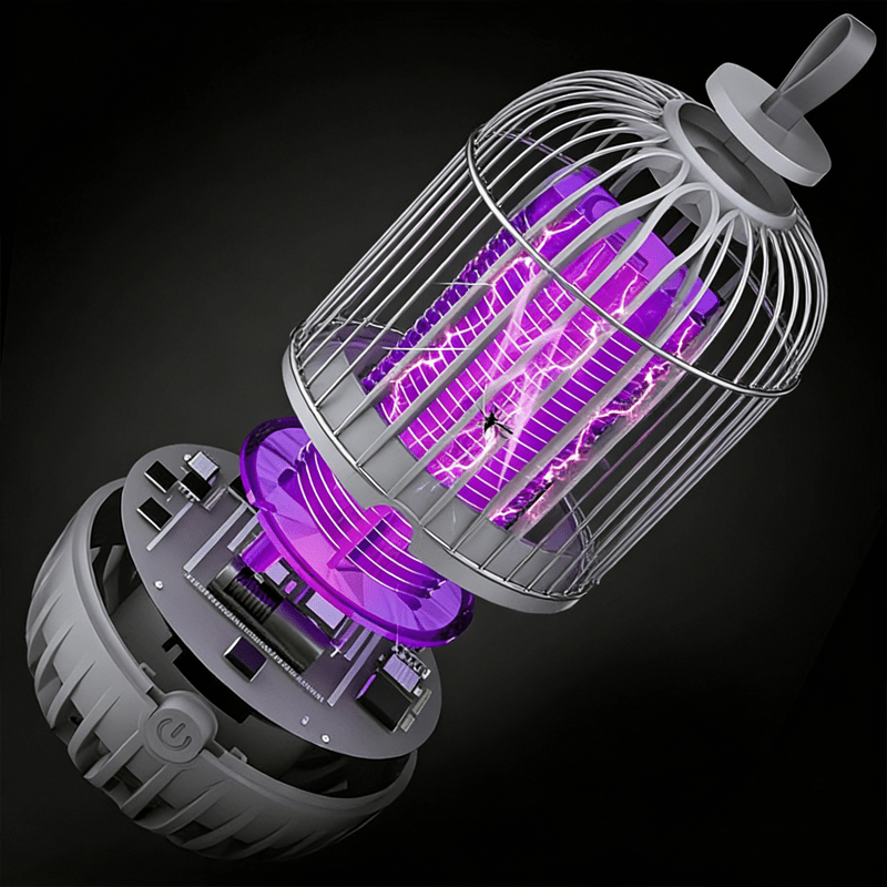 Electric Mosquito Killer Lamp, Rechargeable Mosquito Device, Inhalation Mosquito Trap, Rechargeable Insect Repellent, Suitable for And Home Use, Silent Indoor Mosquito Exterminator