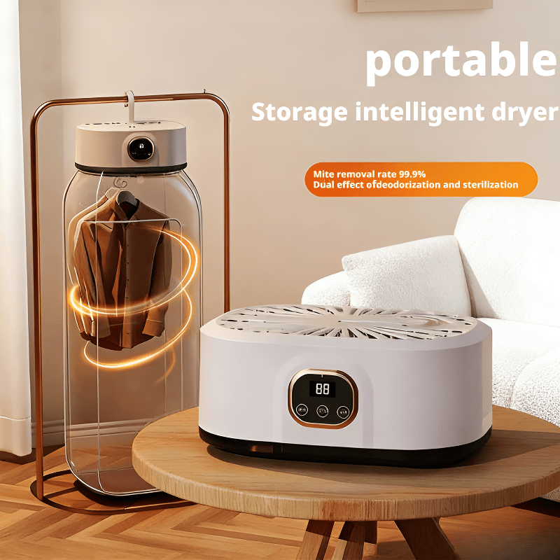 TEMU Portable Dryer - Unisex 110v Us Plug, With Drying Bag For Quick Drying, Daily Laundry Care Gadget For Small Spaces (apartments/ Dorms/ Rvs)