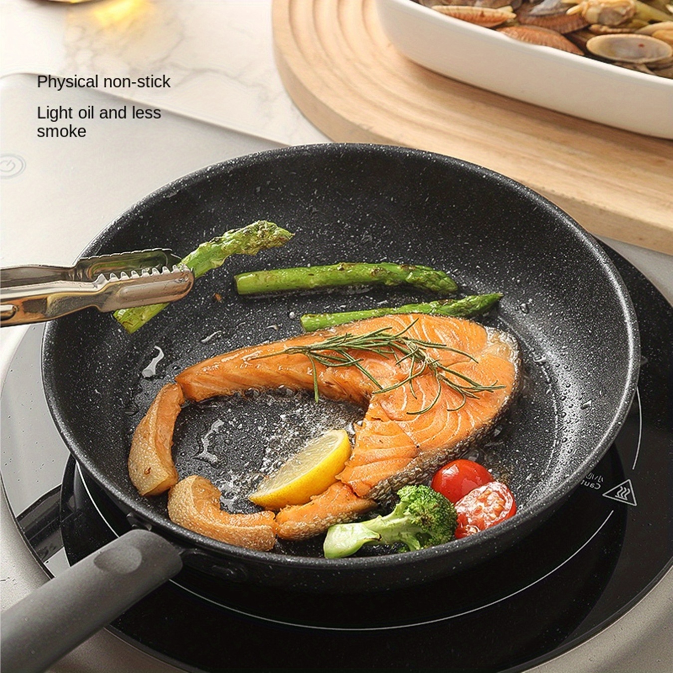 

1pc Cast Iron , Frying Pan, Dishwasher Safe, Cookware For Eggs, Steak, Pancakes, Stir-fry, Fish, Home Kitchen Essential