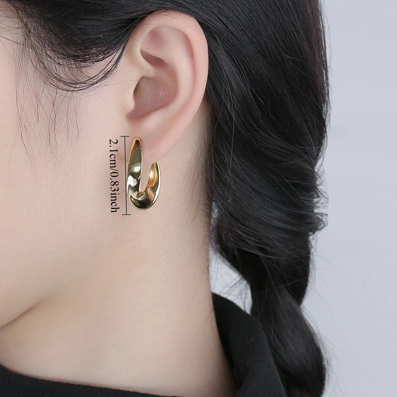 Personality Fashion Twisted Middle Eastern Style Earrings for Women Party Daily Carnival Simple Versatile Earrings