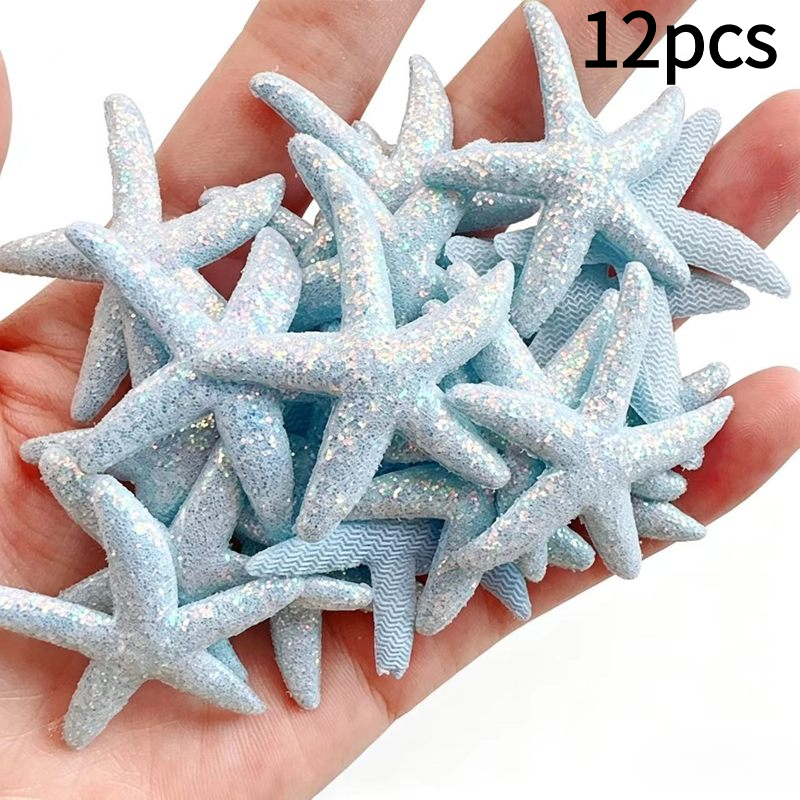 TEMU 12 piezas de de resina de 1.37 pulgadas, accesorios de joyería de la serie con lentejuelas iridiscentes, mini decoraciones, adecuadas para