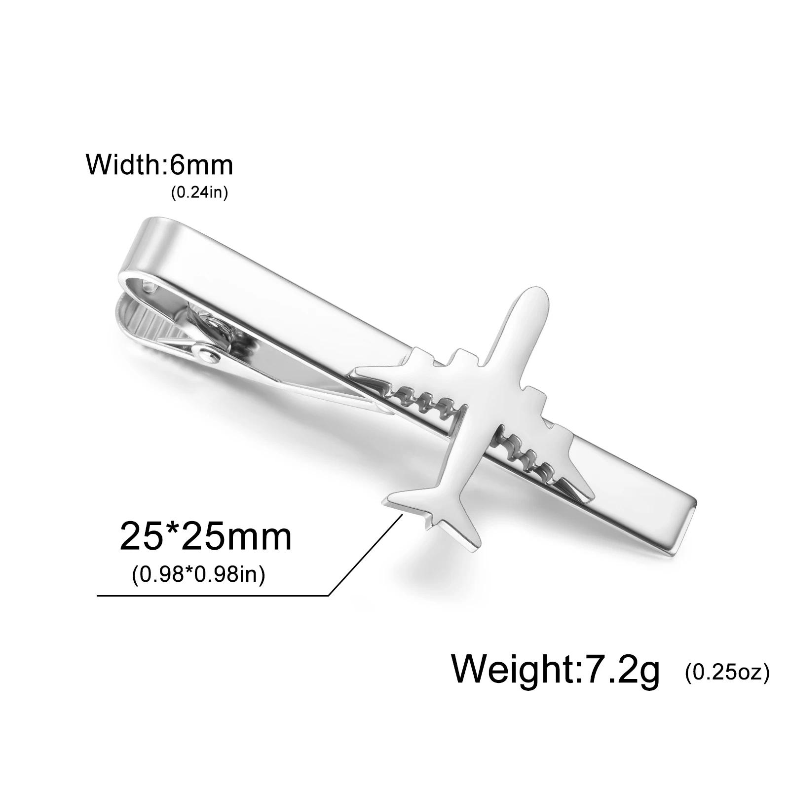 TEMU 1pc Retro Men's Airplane Tie Clip Airplane Shaped Tie Clip Stainless Tie Clip Fashionable Shirt Tie Accessory Pilot Gift
