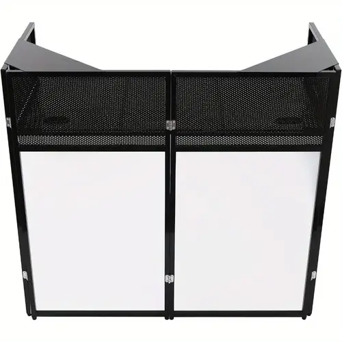 portable dj booth table foldable dj stand freestanding dj booth stand booth with table to hold records mixers with carrying bag cable hole