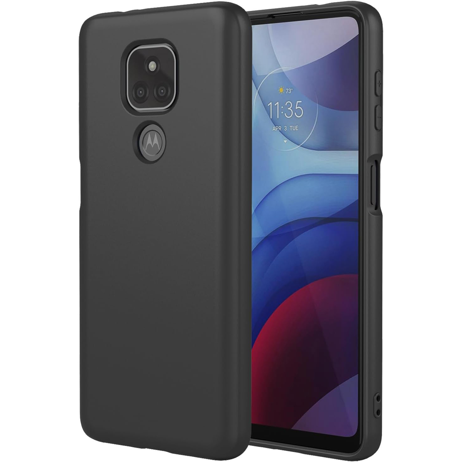 TEMU Coque de téléphone - Coque pour , Coque en silicone souple noire, Anti-rayures et antichoc, Housse de protection pour téléphone avec de