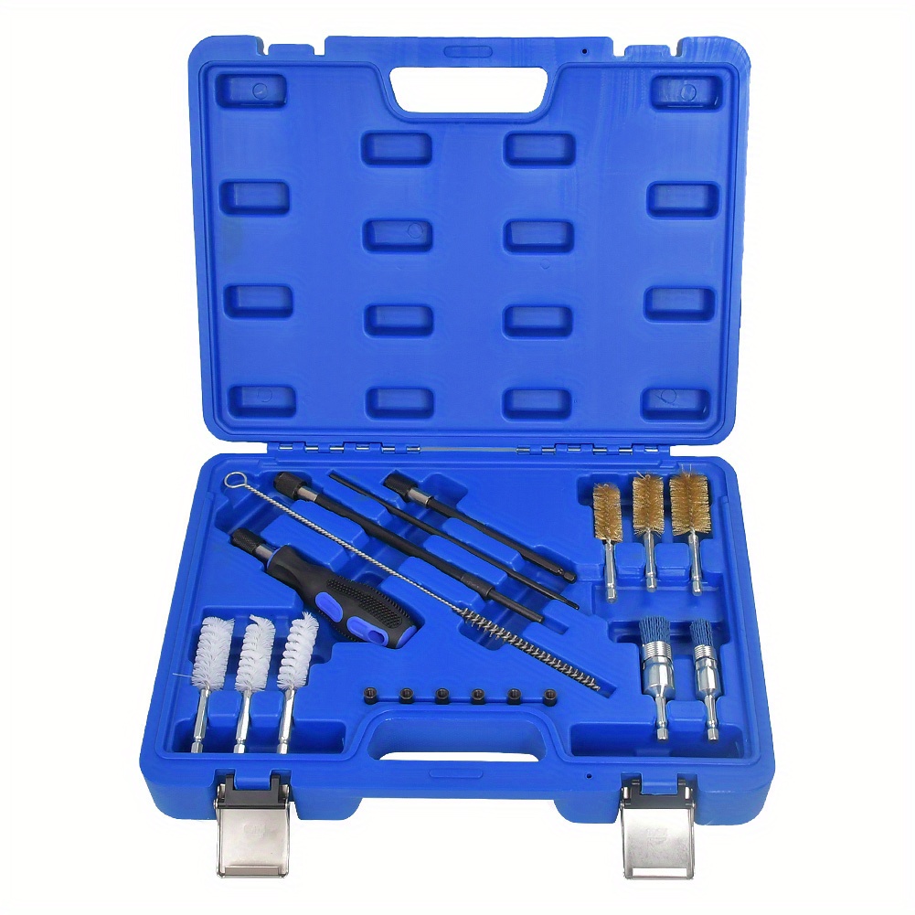 Injector Shaft Cleaning Tool Set Injector Nozzles Brushing Set