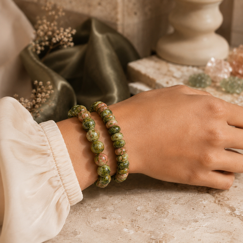 TEMU 2pcs Bracelet de perles turquoise naturelle de style rétro de luxe, chaîne de main, design , bracelet de perles rondes, cadeau d'anniversaire