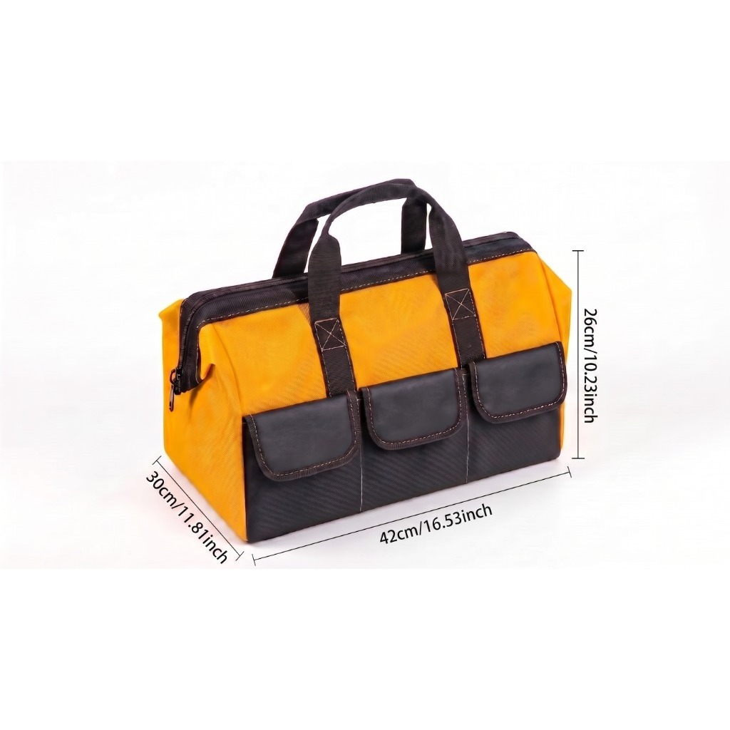 TEMU Large-opening Durable Tool Storage Bag, Design For , Portable Tool Pouch For Construction Workers, Electricians, Carpenters, And Diy Enthusiasts
