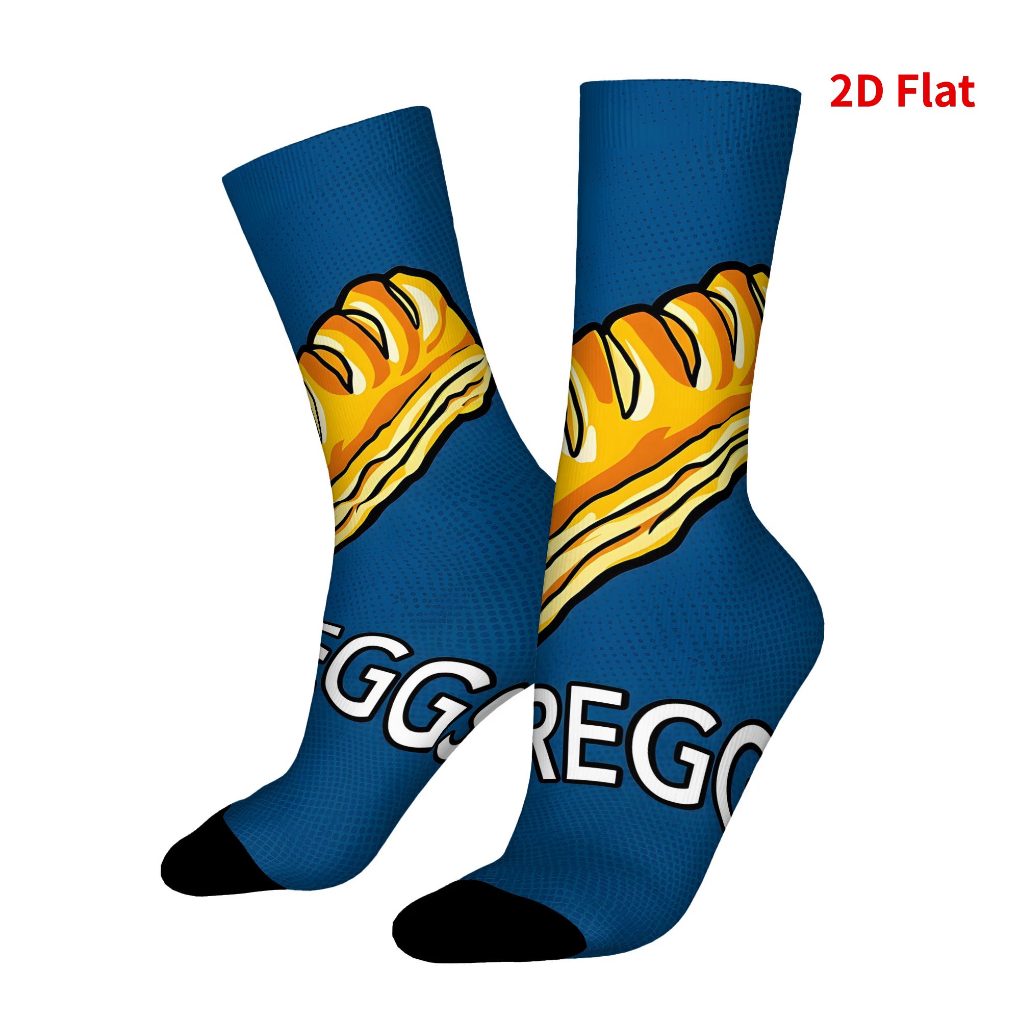 TEMU 2d Flat Printing Logo Fashion Men's Socks Long Socks Knee-high Couple Cosplay Sock Hip Hop Harajuku Women's Funny Socks