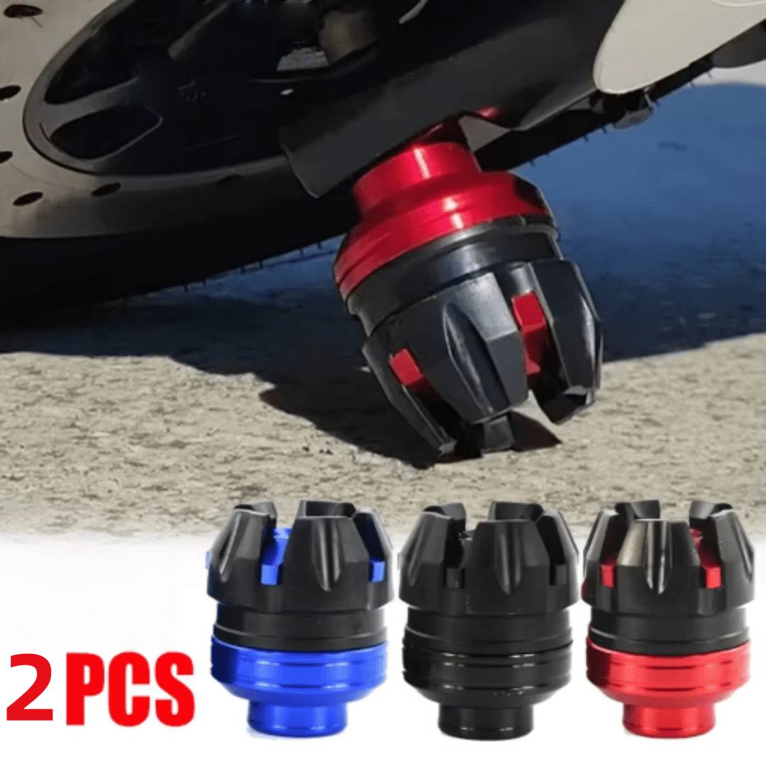 2 bucăți Cupe de protecție universale pentru amortizoarele din față, Bile -cădere pentru cadru, Protecții -cădere potrivite pentru motociclete, scutere, biciclete electrice, Accesorii de fixare pentru motociclete