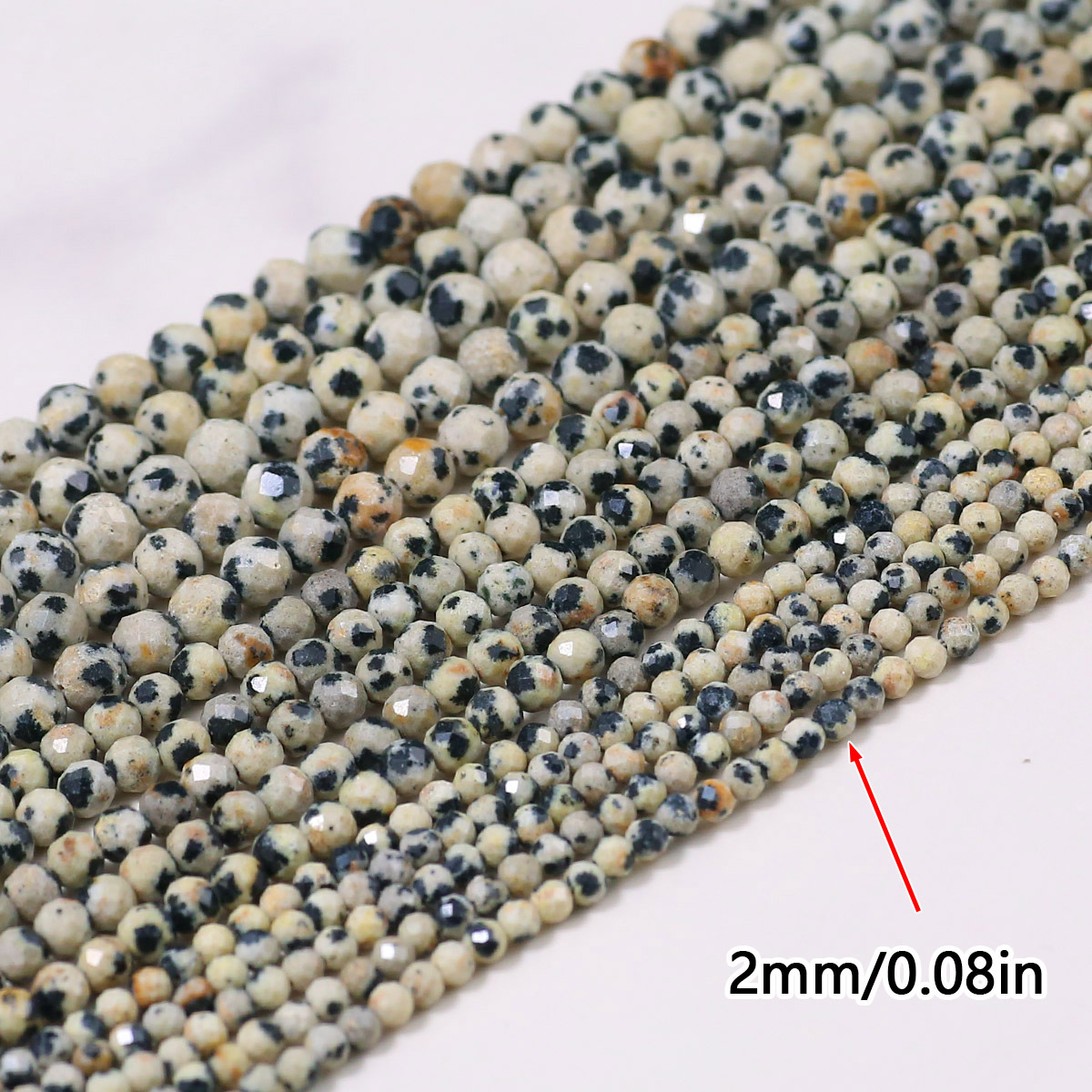 TEMU 2-4mm Vintage Natural Spotted Agate Loose Beads Round Beads Semi-finished Bead Stone For Jewelry Making Bracelet Necklace Earrings Craft Beads -