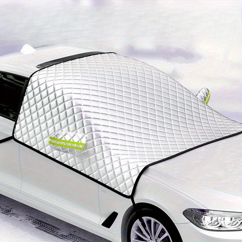   Cover with Attachment & Semi-Enclosed Design - Heavy-Duty Snowproof Windproof Sunshade,   Windshield & Side Window Protector, Foldable for  , Compatible with SUVs, Sedans, Trucks,   (for Tesla, for  , for  , for  , for HONDA, for TOYOTA, for MAZDA, for VolVo, for Nissan, for MITSUBISHI, for LEXUS, for  , for Ford, for HYUNDAI, for  , for Subaru,  , More), Car Cover For Winter