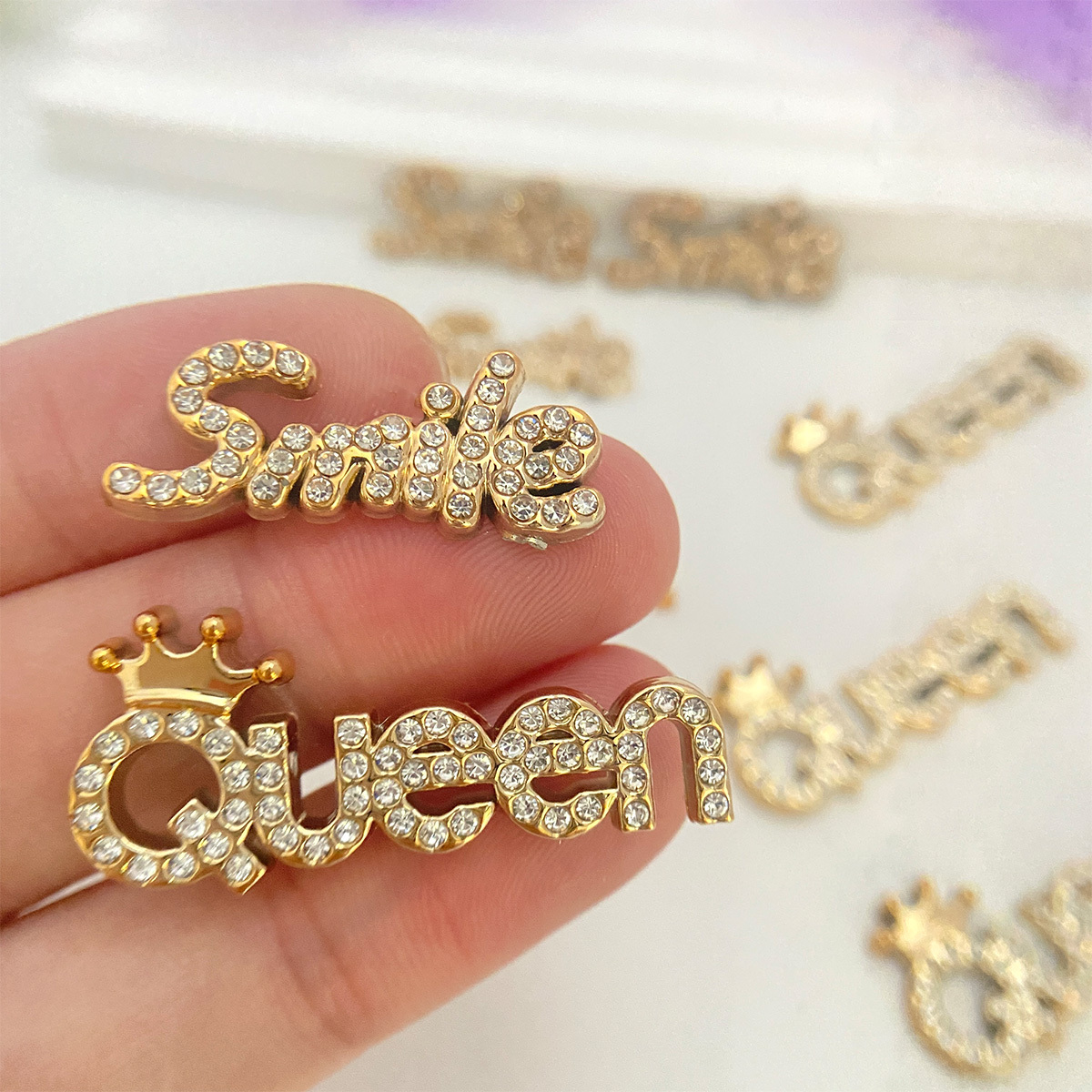 10pcs Rhinestones- Smile And Fashion Decorative Patches, Beautiful Additions For Phones, Clothing, Bags, Phone Cases, . For