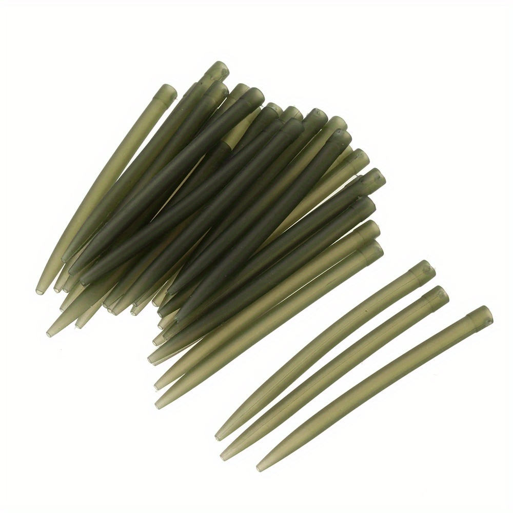 30pcs/batch 38mm Anti- Rubber Sleeve Connector Fishing Hook Carp Mouth, Suitable For Carp Fishing Accessories