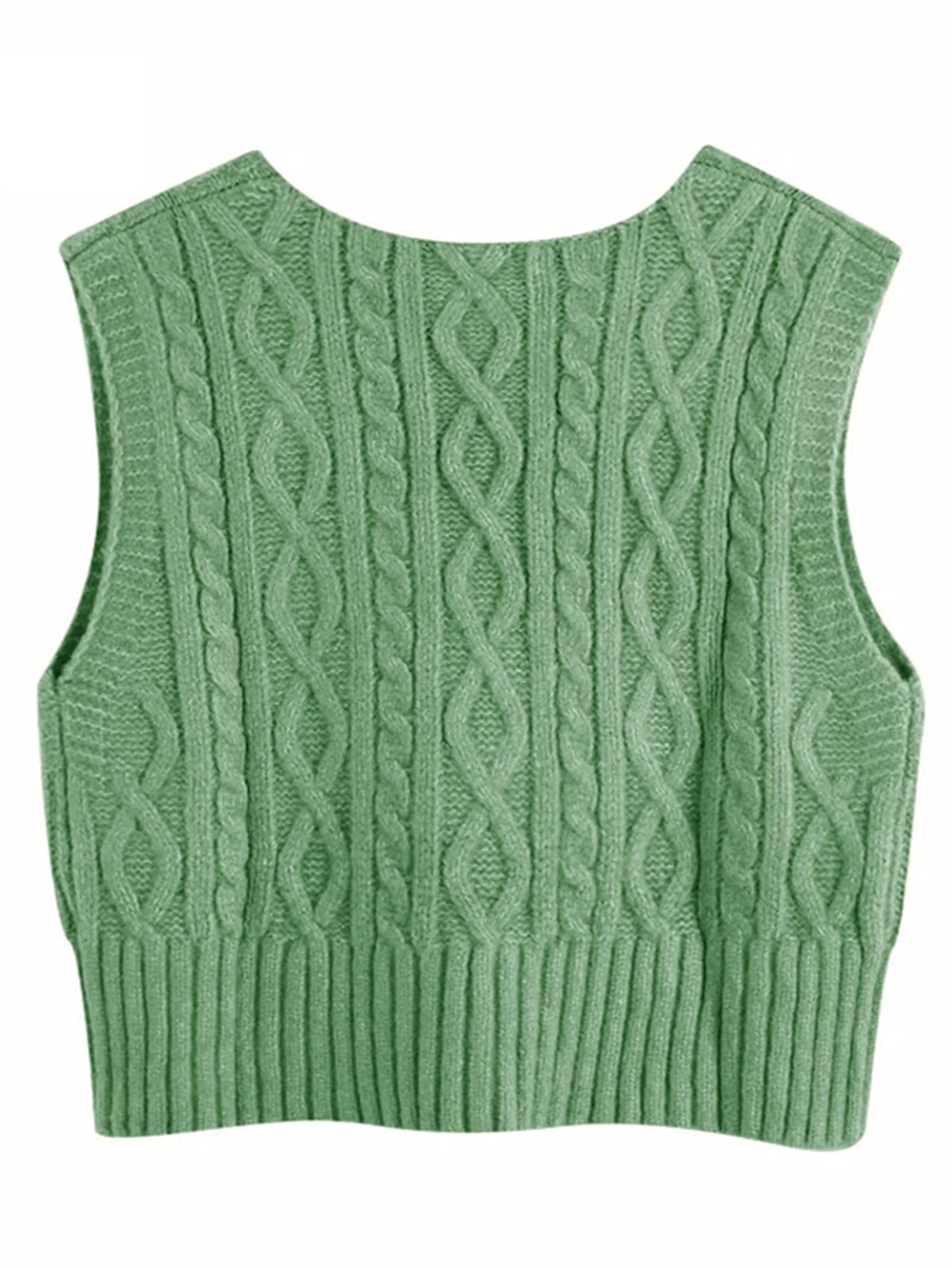 womens v neck cable knit sweater vest Temu