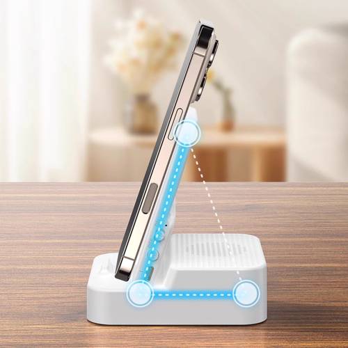 free 2pcs multifunctional portable phone speaker stand with wireless sensing and speaker functions usb c charging suitable for indoor and outdoor use valentines day and holiday gifts