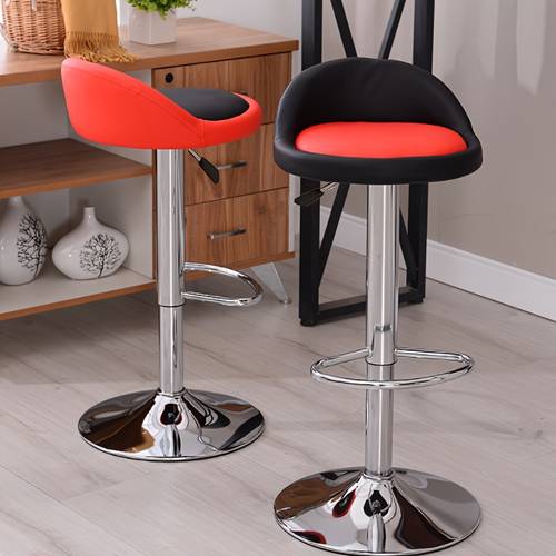 rotating chair high stool furniture ergonomic backrest bar chairs adjustable height barstools