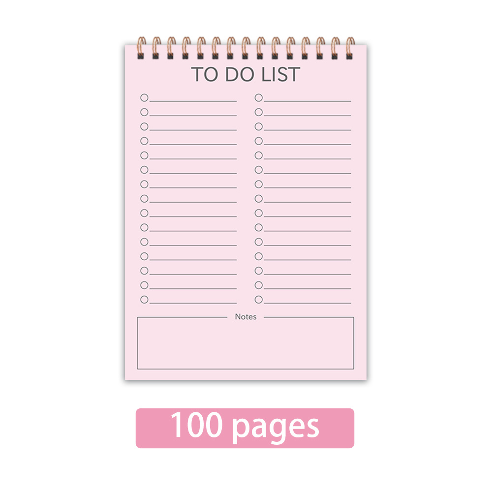 E-shop ./4 Styles, B6 Tägliches Meeting Notizbuch - Liste Planer, 60 doppelseitige Seiten aus 100Gsm dickem Papier, Täglicher Planer, Arbeitsplaner,