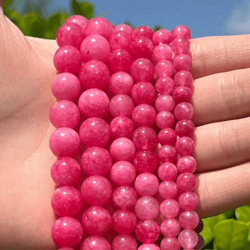 6 12mm natural stone beads and bead assortments exquisite round smooth loose spacer beads for charm jewelry making bracelet necklace additions