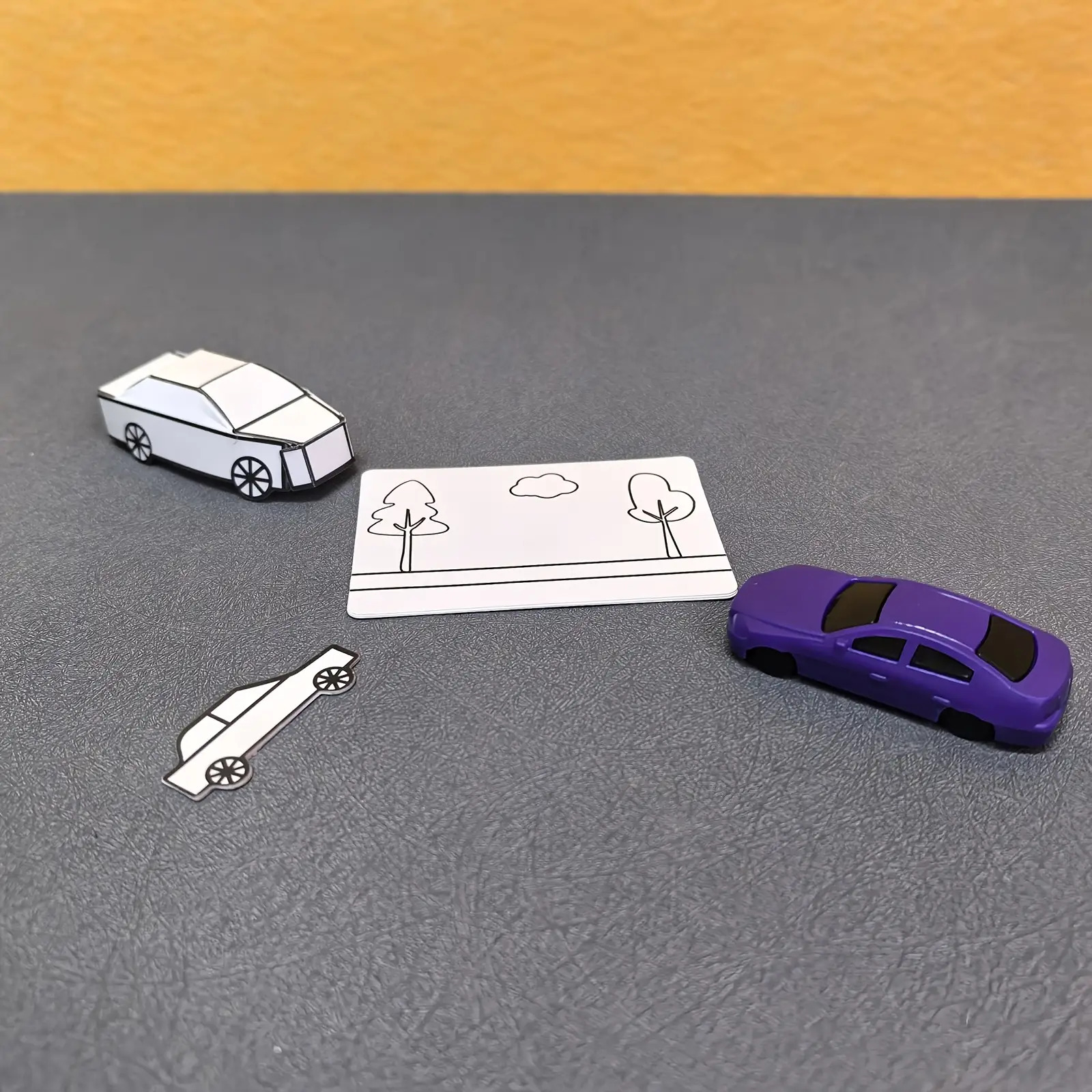 Magic Transformation Card Mini Car - Instant Illusion Trick With Folding & Miniature Model, Magic Performance For & 14+, Party & Holiday Novelty Gift Suitable For Magic & Practical Jokes