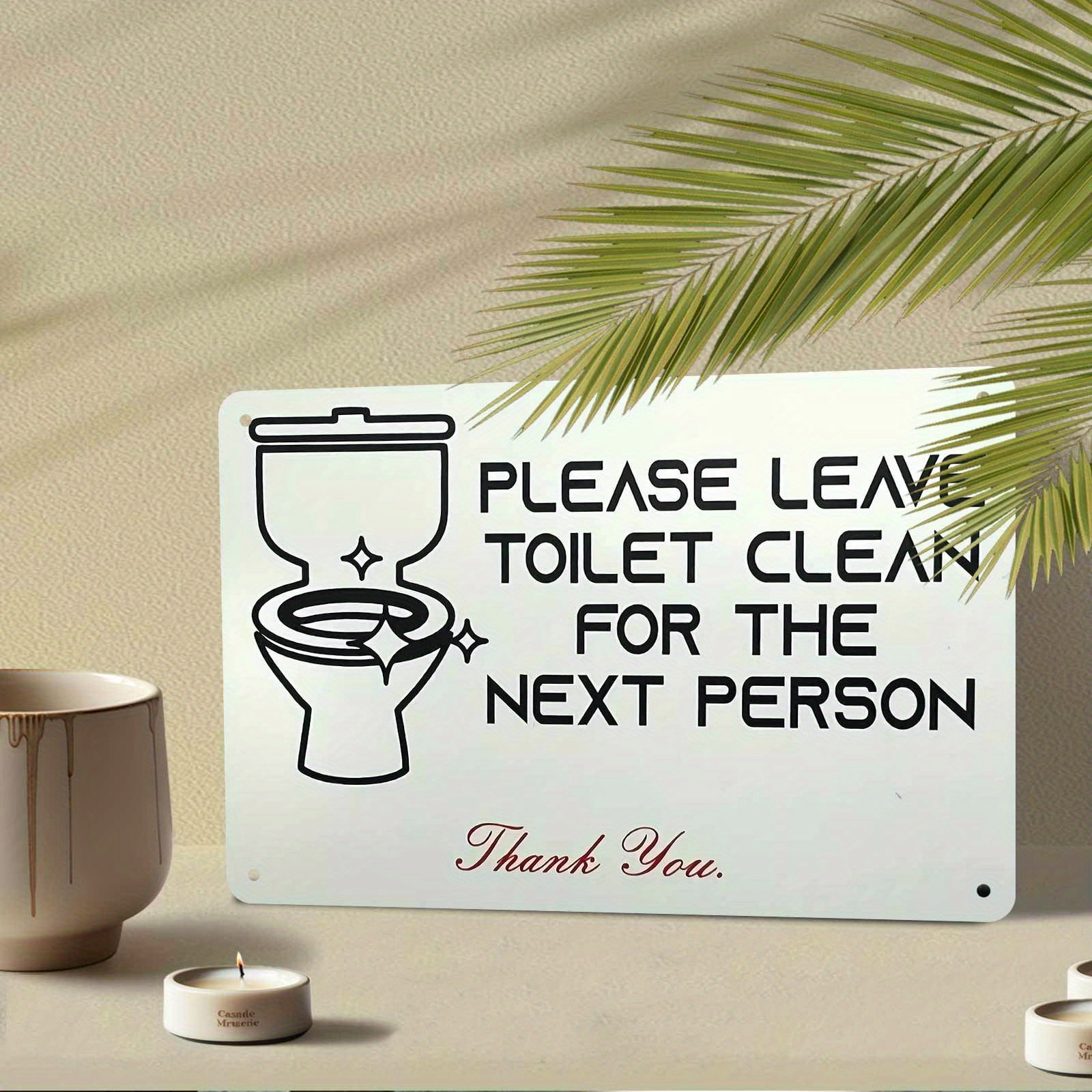 please keep the toilet clean notice - Germany, image size:1600x1600