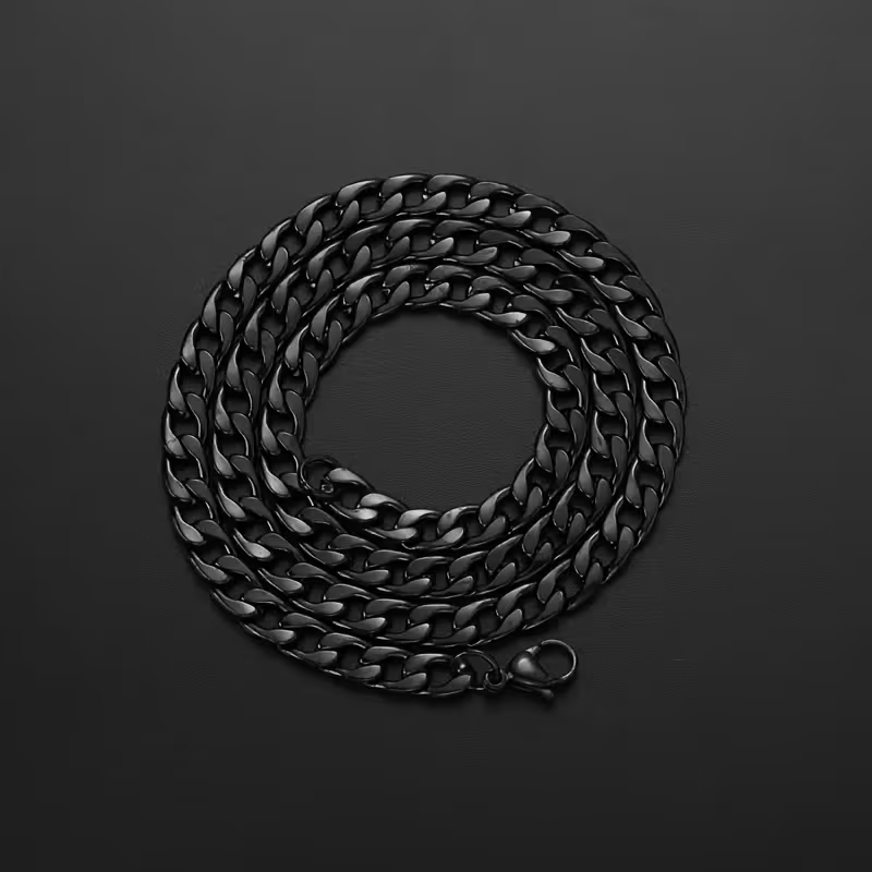 316L Stainless Steel Hip-Hop Cuban Link Chain Necklace for Couples