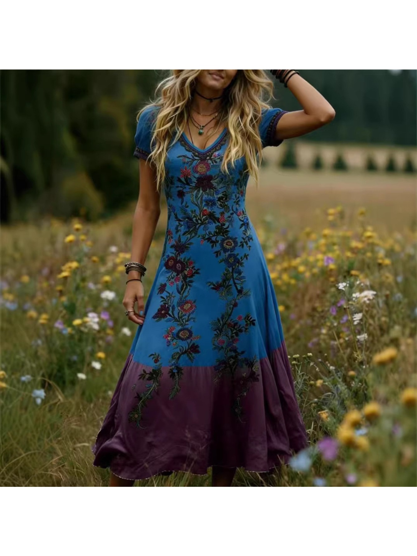 plus size boho dresses wedding sold on Temu United States