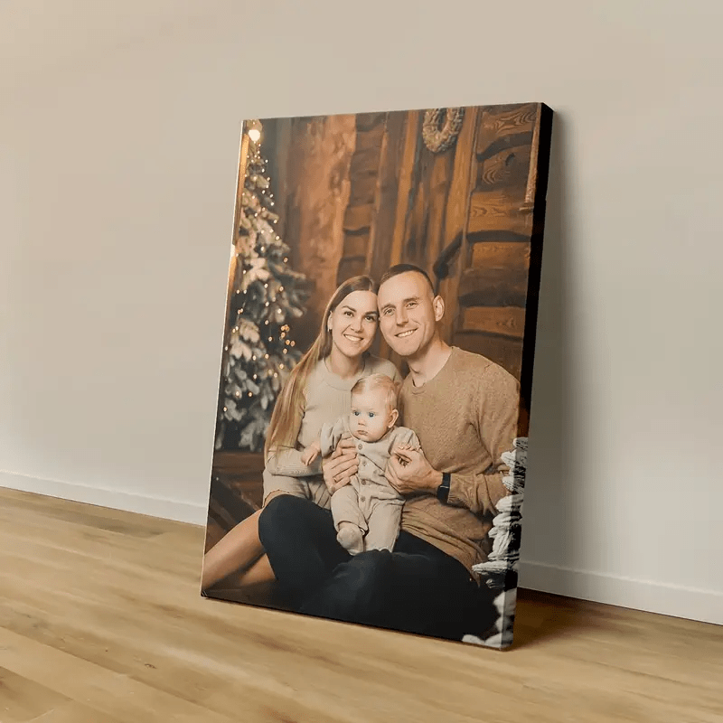 halloween gift 1 customizable canvas photo with wooden frame personalized family portraits   photos   living room bedroom or home office decor bedroom art     photo   framed canvas photos