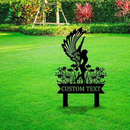 Memorial Garden Stake - Metal Grave Marker With Heart Tree Design, Outdoor Remembrance Plaque