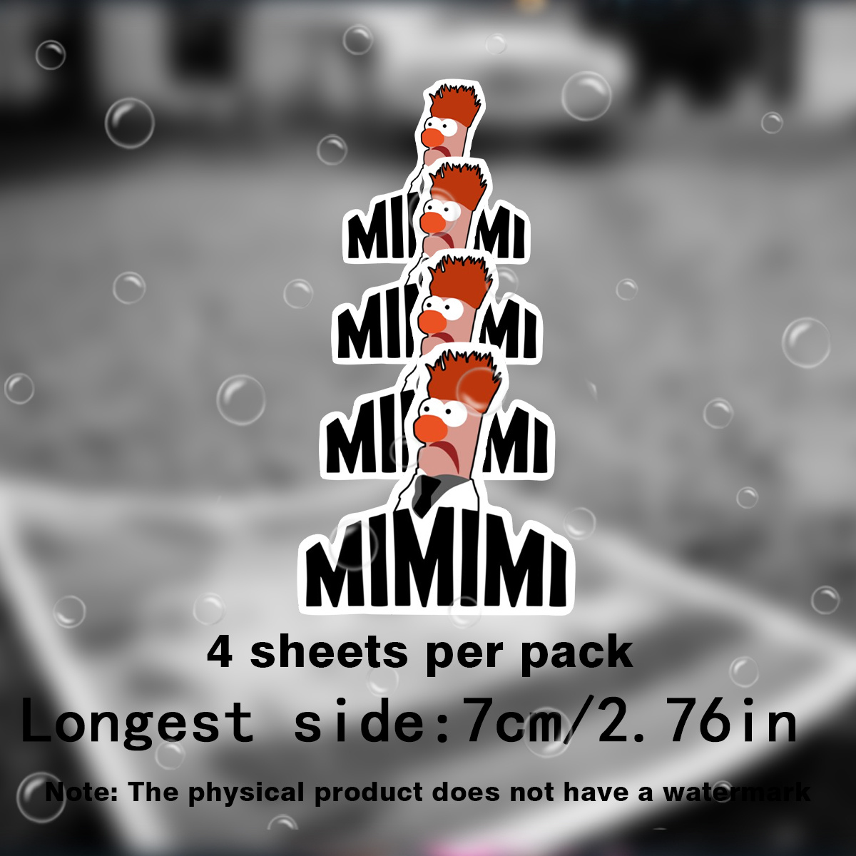 Image of Set Of 4 Vinyl Decals - Sturdy And Fun Designs For Vehicle Doors, Laptops, Fridges, Water Bottles, And Luggage, Ideal For Gifting, Automotive Use, | Design|long-lasting Vinyl, Vehicle Stickers