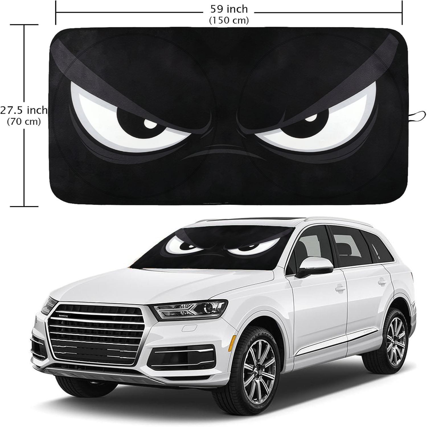 TEMU Car Windshield Sunshade, Windshield Uv-blocking Sun Visor Protector, Foldable Sun Shield, The Vehicle Cool, Uv Heat Reflection, Fun Car