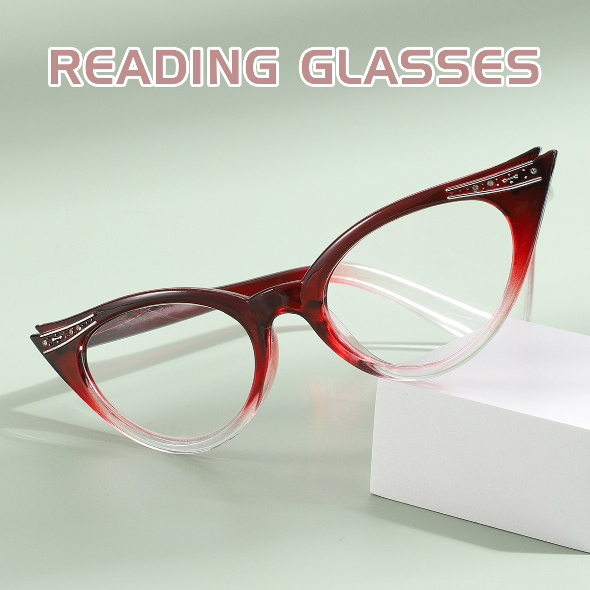 1Pc Fashionable Foil Design Reading Glasses Y2K Style Trendy