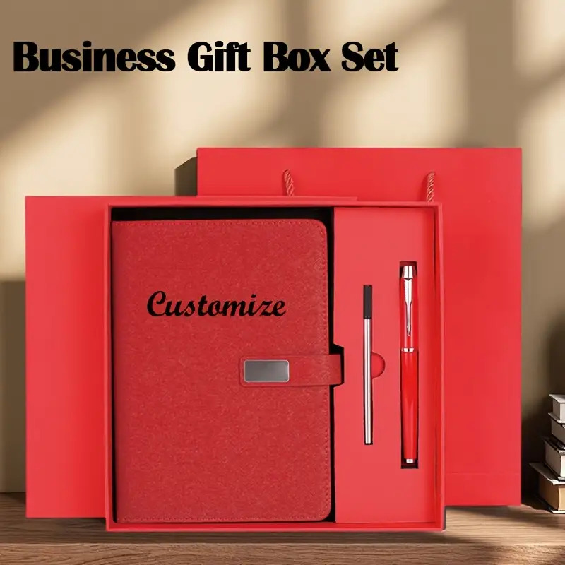 3pcs A5 Notebook And Pen Set With Name/initials- Faux Leather Cover, 200 Pages+ Refillable(pens& Books) Suitable For Classroom, Teacher Gifts, Back To School, Graduation, Office Use