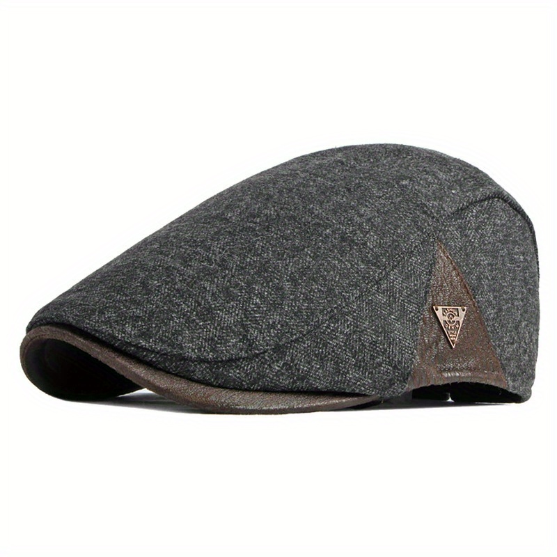 Men's Fashion Beret Side Triangle Hat Outdoor Casual Hat Suitable For Autumn Beach Party