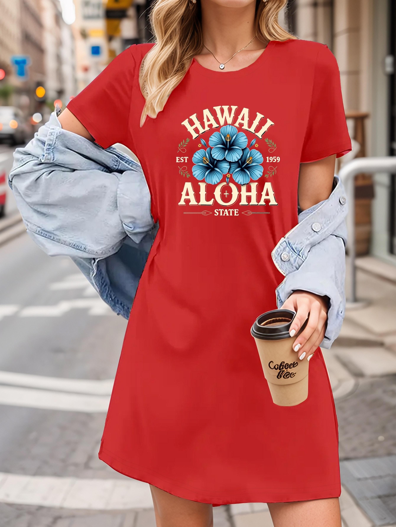 white christmas dresses Cora Spearman Hawaii WOMENS MONSTERA Aloha Shirt Dress