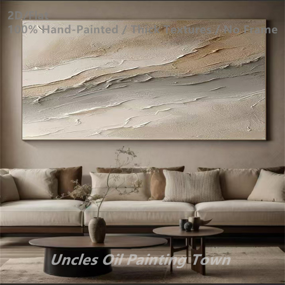 Hand-Painted Abstract Wall Art - Thick Textures, Vibrant Colors, Frameless Modern Canvas Painting for Living Room, Bedroom, Study - Unique Contemporary European & American Style Home Decor, Large Murals, Aesthetic Room Accent, Bedroom Artwork, Minimalist Design, Highquality Finish, Textured Artwork, Interior Designers, 2D Flat