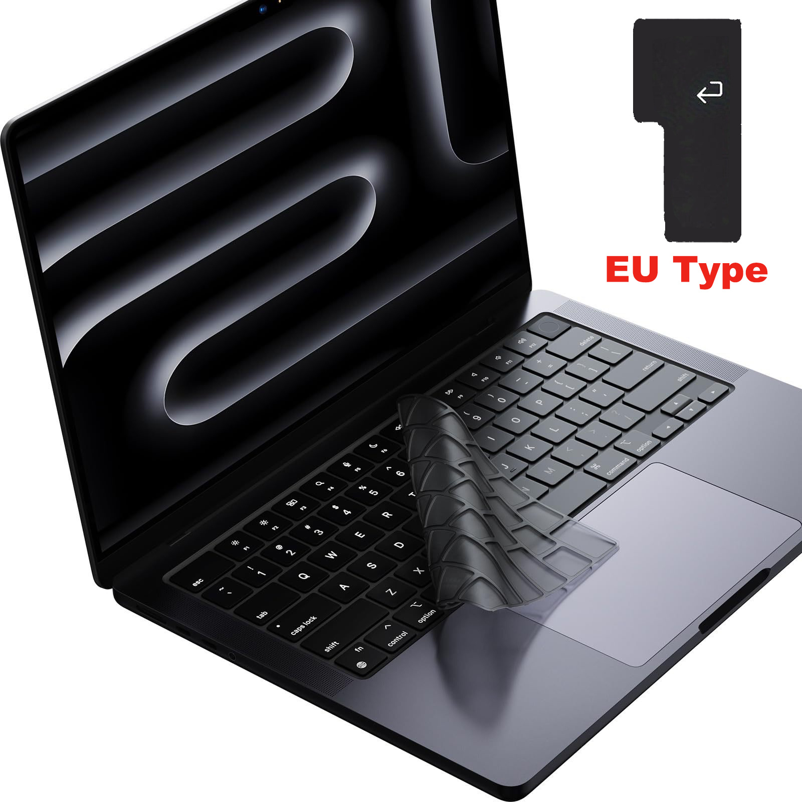 TEMU Sdyigoe Ultra-thin Tpu Keyboard Cover Compatible For M1/m2/m3 & Pro 14/15/16 Inch, Anti-scratch Non-slip Case With , Suitable For 2023-2026