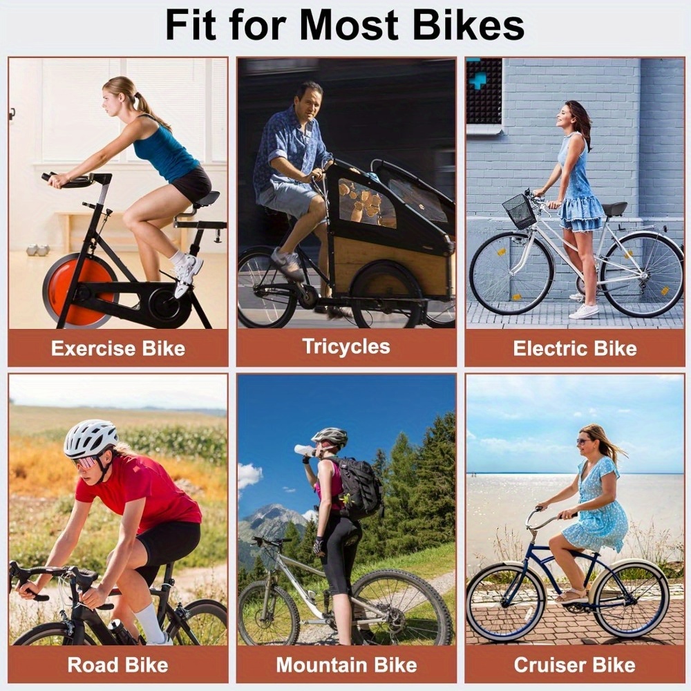 1pc extra wide waterproof memory foam bike seat men women Temu