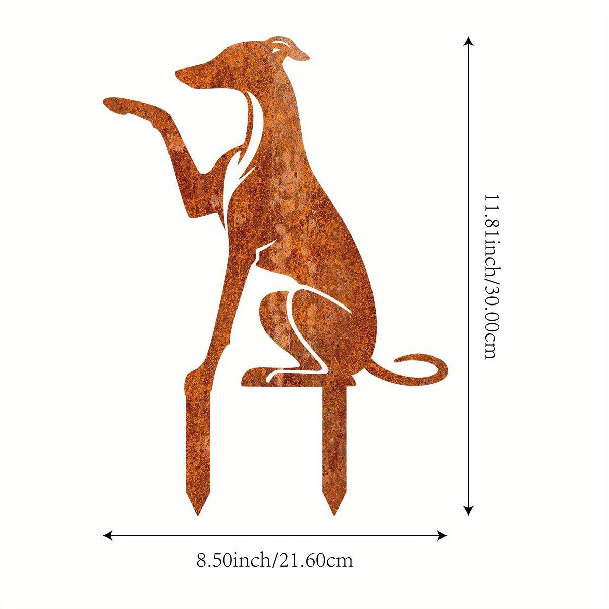 Image of 【2d Flat】 1pc Rusty Metal Bird Garden , Personalized Rusty Bird Metal Garden Stake, Patio Lawn Art Stake Sign, Outdoor Lawn And Garden Party Decorations, Metal Artwork, Inch Size