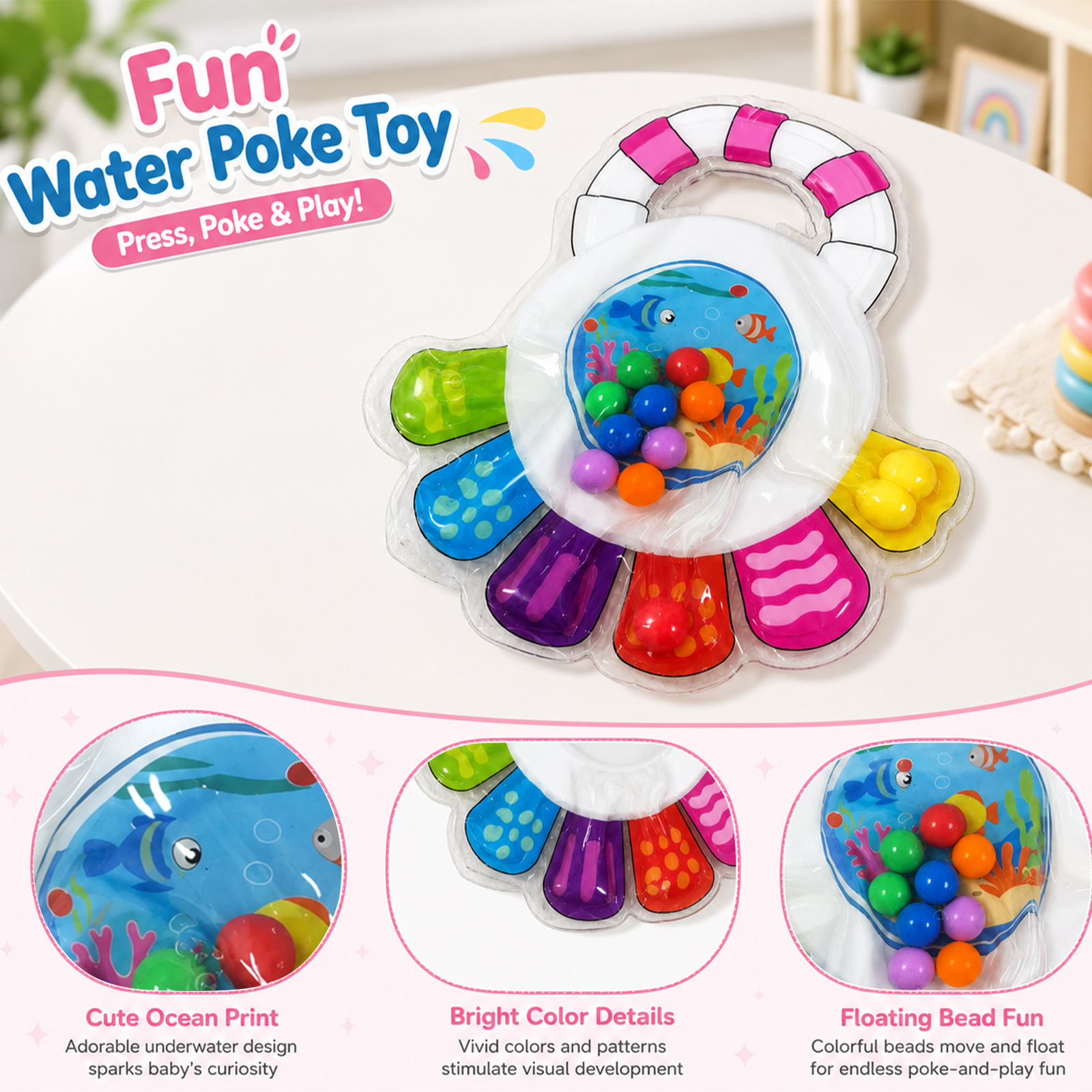 Interactive Cognitive Press Recognition Color Puzzle Toy
