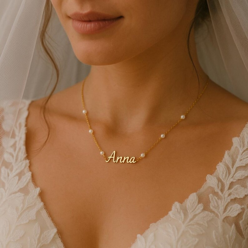 TEMU Customized Name Necklace, Stainless Steel Personalized Jewelry Gift, Personalized Chain, Name Gift, Christmas Gift, Birthday Gift, Valentine's