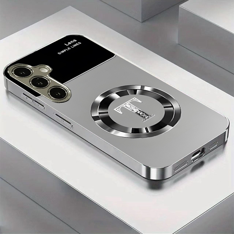 TEMU Phone Case - 2d Flat Suitable For Galaxy S25 S24 S23 S22 S21 Pro A55 A56 S20 Multi-functional Electroplated Phone Case Dj111bl2345